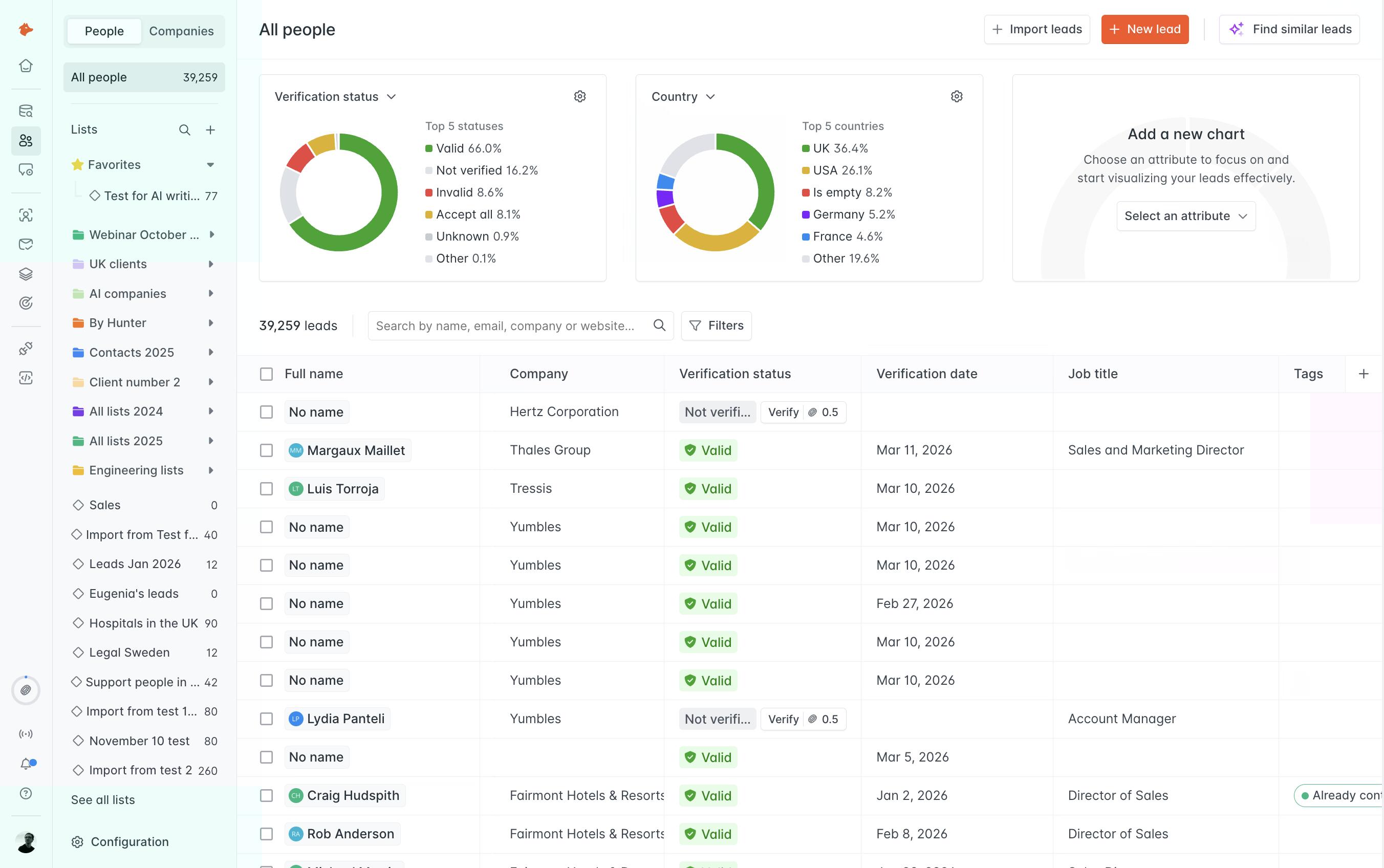 Hunter.io screenshot